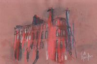 Tenement, Corner of Hyndland Avenue and Hyndland Road - Soft Pastels and Charcoal on Paper 