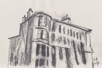 Tenement, Albert Avenue - Charcoal on Paper 