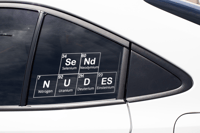 Image 3 of Send Nudes Car Decal permanet Vinyl(1 Pack).