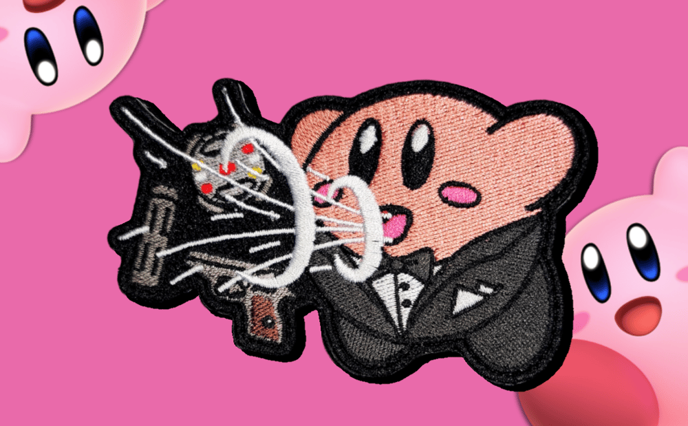 Image of KIRBY "GOLDENEYE 007" EMBROIDERED PATCH