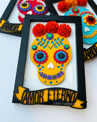 Image 1 of MEXICAN SUGAR SKULL LASER CUT FILE