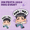 JIN HUG EVENT STICKER & KEYCHAIN