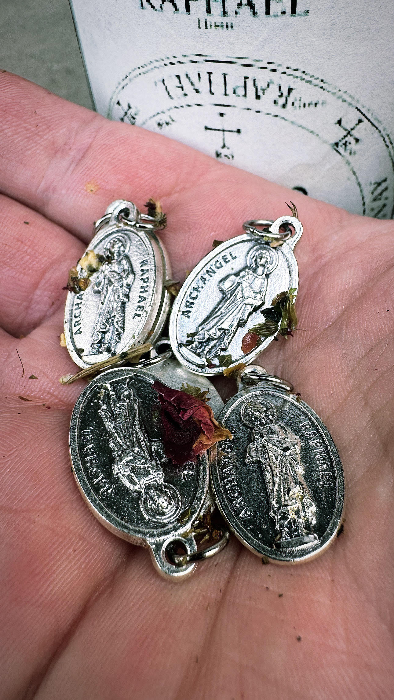 Image of Archangel Raphael Pendant w/chain