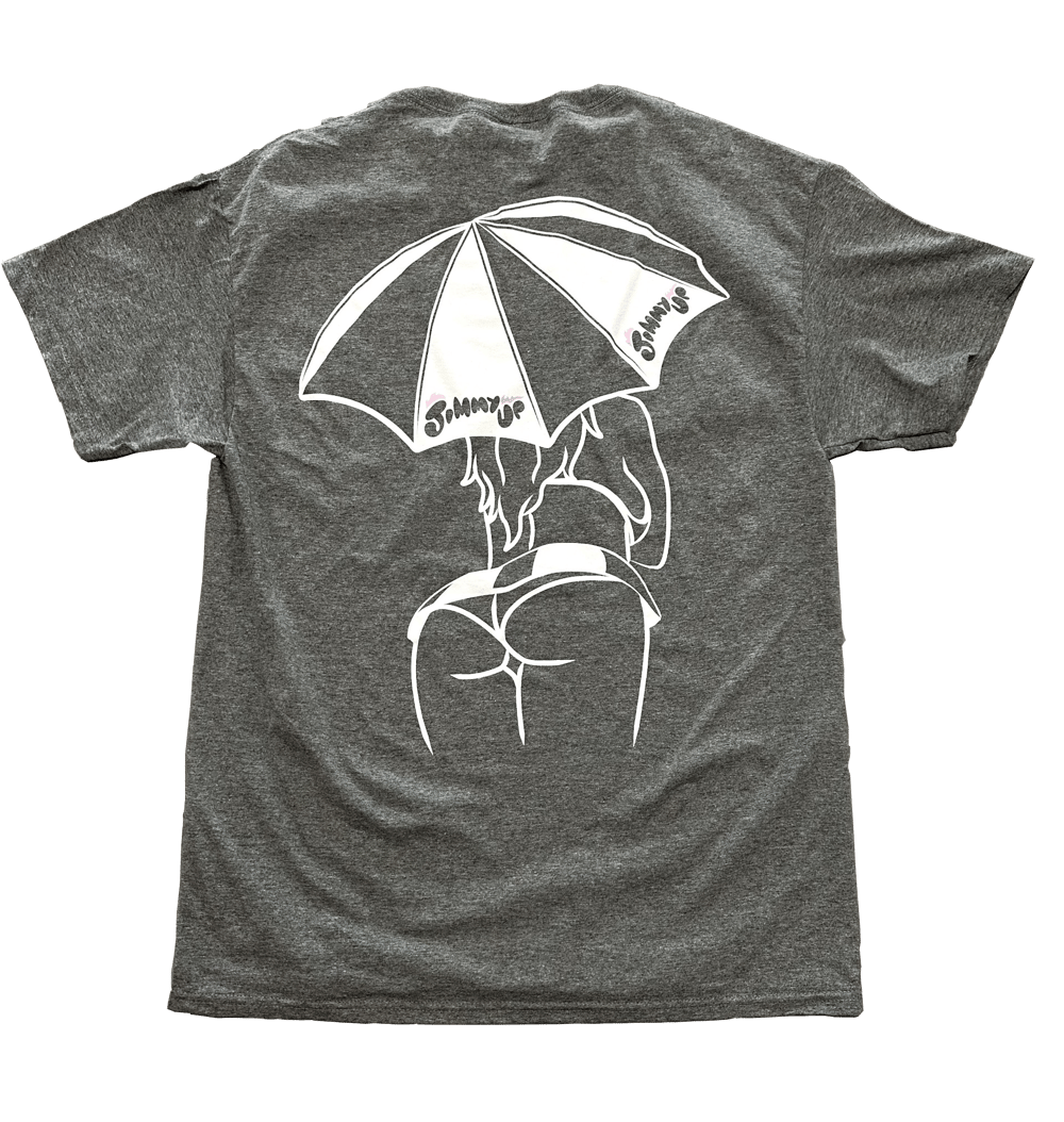 Image of Umbrella Girl Tee - Charcoal