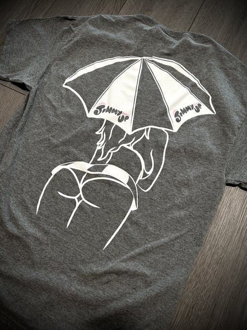 Image of Umbrella Girl Tee - Charcoal