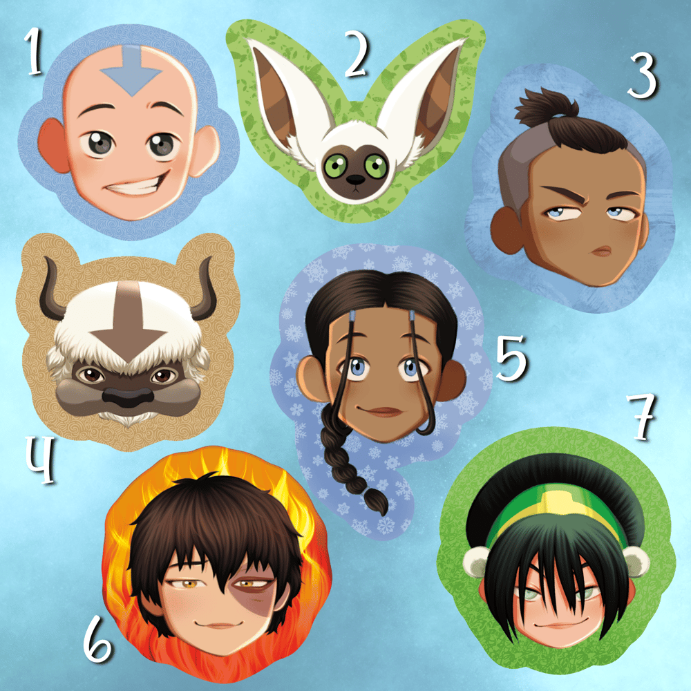 Image of ATLA STICKERS/BADGES