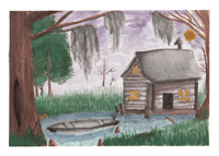 Bayou Sanctuary Watercolor Print