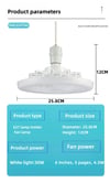Smart 2-in-1 Ceiling Fan with Remote Control and 3-Speed Lighting Base