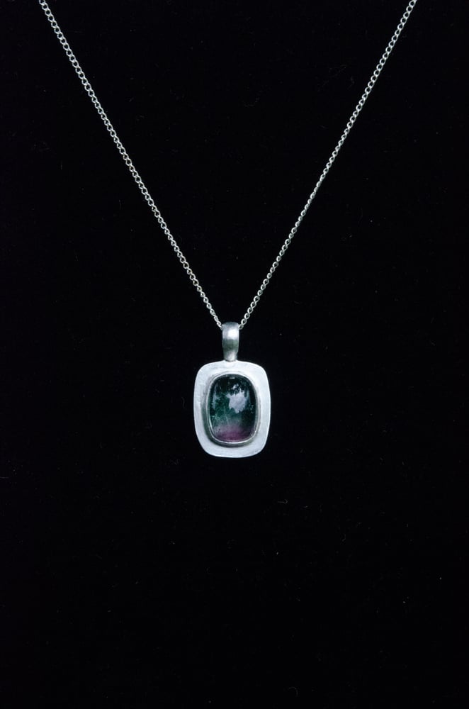 Image of watermelon tourmaline pendant