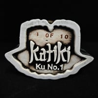 Image 4 of Katiki ARTIST SERIES Ku No.1 Tiki Mug Limited Edition of 10 (Limu 'ele'ele) FREE SHIPPING 
