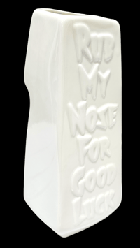 Image 3 of Katiki ARTIST SERIES Aku Aku Las Vegas Coin Tiki Mug Edition of 25 Gloss White FREE SHIPPING