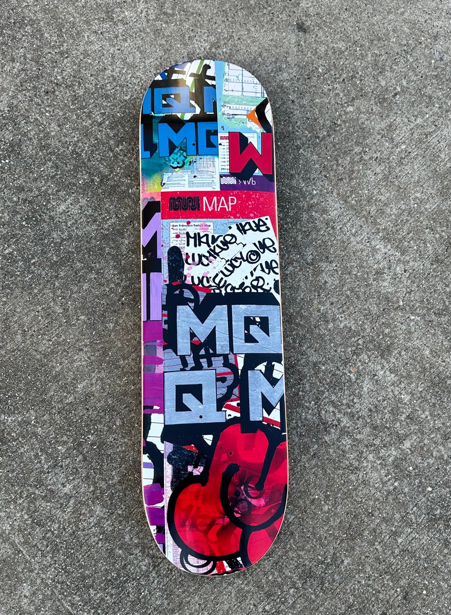 Mini Map - MQ x Low Key Skateboard | MQUE Mini Map - MQ x Low Key Skateboard | MQUE