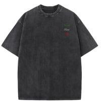 Image 1 of EXCLUSIVE “NEVER GIVE UP” BLACK T SHIRT 