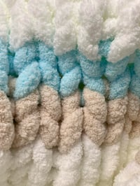 Image 4 of White with Blue & Cream