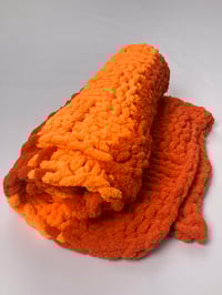 Image 1 of Two tone Orange Basketweave pattern
