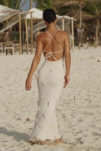 Image 3 of flowery cream dress