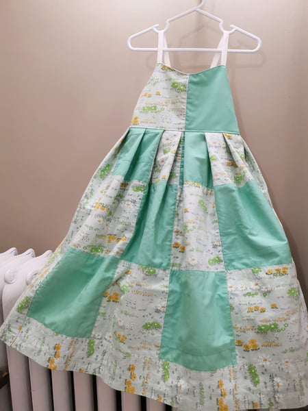 Image of Patchwork Dress - Sage Meadow 7 years