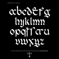 Image 2 of Beneventan 252 (2 styles) - Custom Font by Justified Ink