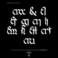 Image 3 of Beneventan 252 (2 styles) - Custom Font by Justified Ink