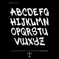 Image 3 of DamNevar (2 styles) - Custom Font by Justified Ink