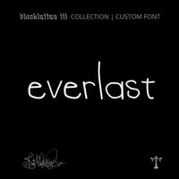 Image 1 of Everlast (1 style) - Custom Font by Justified Ink