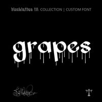 Image 1 of Grapes (2 styles) - Custom Font by Justified Ink