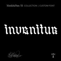 Image 1 of Invenitur (1 style) - Custom Font by Justified Ink