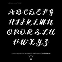 Image 2 of Modern Brush (2 styles) - Custom Font by Justified Ink