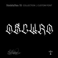 Image 1 of Oscuro (1 style) - Custom Font by Justified Ink