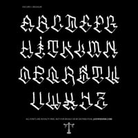 Image 2 of Oscuro (1 style) - Custom Font by Justified Ink