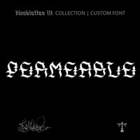 Image 1 of Permeable (1 style) - Custom Font by Justified Ink