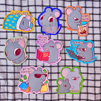 Image 1 of Chese the Rat Stickers