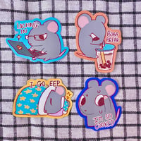 Image 2 of Chese the Rat Stickers