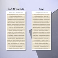 Image 1 of Ghibli Quote Sheets