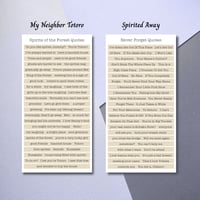 Image 2 of Ghibli Quote Sheets