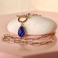 Image 4 of Stripey Egg on Paperclip Chain