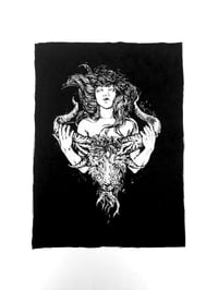 Image 1 of Tanngrisnir - Cotton Patch Backpatch Screenprinted Siebdruck Patch