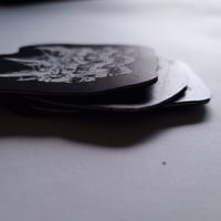 Image 3 of Upcycled Real Leather Patch - Cursed King - skull