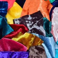 Image 4 of Mixed Velvet Fabric Offcuts Creative Craft Pack