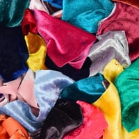 Image 3 of Mixed Velvet Fabric Offcuts Creative Craft Pack