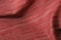 Image 5 of GREEN LINE AND RED LINE STRIPES ON LINEN