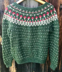 Image 2 of Toadstool - Icelandic wool sweater - Pine green - Ready to ship