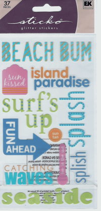 Beach Theme stickers (NEW) 