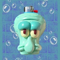 Image 1 of Squidward 1 of 1 Clay Lighter Case