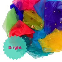 Image 2 of Sheer Tulle Remnants Fabric Bundle | 4 Colour Mixes