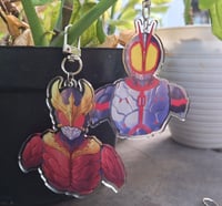 Image 2 of Heisei Kamen Rider Part 1 - Acrylic Keychain