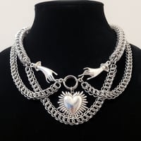Image 4 of MARIA Box Chain and Half-Persian Necklace