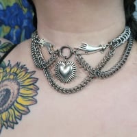 Image 5 of MARIA Box Chain and Half-Persian Necklace