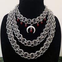 Image 1 of ORIN Helm-Weave Glass Bead Necklace 