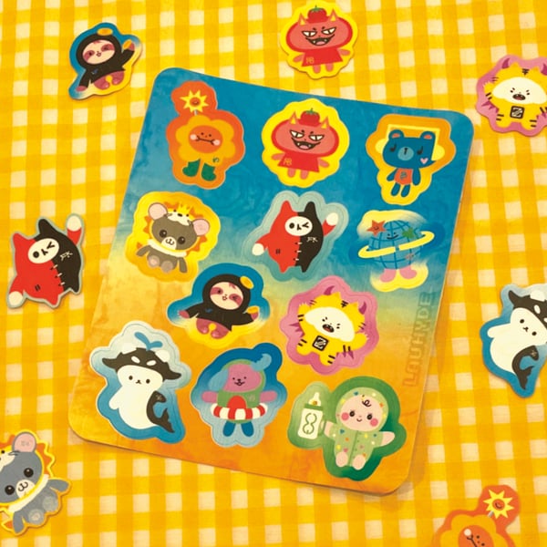 Image of BL MASCOTS STICKER SHEET